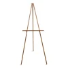 Oak Display Tripod Easel, 60″ High, Wood/Brass - Image 3