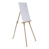 Oak Display Tripod Easel, 60″ High, Wood/Brass