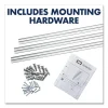 Invisamount Vertical Magnetic Glass Dry-Erase Boards, 28 X 50, White Surface - Image 4