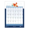 Recycled Seasonal Wall Calendar, Illustrated Seasons Artwork, 12 x 16.5, 12-Month (July to June): 2023 to 2024