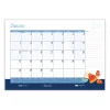 Recycled Academic Year Desk Pad Calendar, Illustrated Seasons Artwork, 22 x 17, Black Binding, 12-Month (July-June): 2023-24 - Image 2
