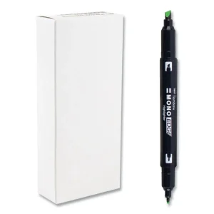 Highlighters, Yellow Green Ink, Bullet/Chisel Tip, Yellow Green Barrel, 10/Box