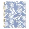 Elena Weekly/Monthly Planner, Palm Leaves Artwork, 8.5 x 6.38, Blue/White Cover, 12-Month (Jan to Dec): 2024 - Image 2