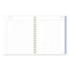 Elena Weekly/Monthly Planner, Palm Leaves Artwork, 8.5 x 6.38, Blue/White Cover, 12-Month (Jan to Dec): 2024 - Image 3