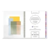 Badge Floral Weekly/Monthly Planner, Floral Artwork, 11 x 9.2, White/Multicolor Cover, 13-Month (Jan to Jan): 2024 to 2025 - Image 3