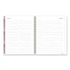 Badge Floral Weekly/Monthly Planner, Floral Artwork, 11 x 9.2, White/Multicolor Cover, 13-Month (Jan to Jan): 2024 to 2025 - Image 4