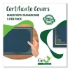 Certificate/Document Cover, 9.75′ x 12.5″, Navy With Gold Foil, 5/Pack - Image 3