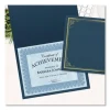 Certificate/Document Cover, 9.75′ x 12.5″, Navy With Gold Foil, 5/Pack - Image 2