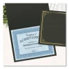 Certificate/Document Cover, 9.75″ x 12.5″, Black With Gold Foil, 5/Pack - Image 3