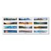 Earthscapes Recycled Monthly Desk Pad Calendar, Mountains of the World Photos, 22 x 17, Black Corners,12-Month(Jan-Dec): 2024