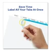 Print and Apply Index Maker Clear Label Plastic Dividers w/Printable Label Strip, 5-Tab, 11 x 8.5, Frosted Clear Tabs, 1 Set - Image 3