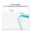 Print and Apply Index Maker Clear Label Dividers, Extra Wide Tab, 5-Tab, White Tabs, 11.25 x 9.25, White, 1 Set - Image 3