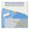 Write and Erase Durable Plastic Dividers with Slash Pocket, 3-Hold Punched, 8-Tab, 11.13 x 9.25, Assorted, 1 Set - Image 2