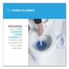 Turbo Plunger And Bowl Brush Set, 12.5" Plastic Handle, 6" Dia, White - Image 3