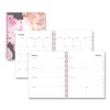 Joselyn Weekly/Monthly Planner, Joselyn Floral Artwork, 8 x 5, Pink/Peach/Black Cover, 12-Month (Jan to Dec): 2024