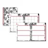 Analeis Create-Your-Own Cover Weekly/Monthly Planner, Floral, 11 x 8.5, White/Black/Coral, 12-Month (July to June): 2023-2024