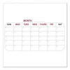 4 Month Whiteboard Calendar with Radius Corners, 36 x 24, White/Red/Black Surface, Ships in 7-10 Business Days - Image 3