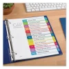 Customizable TOC Ready Index Multicolor Tab Dividers, 12-Tab, Jan. to Dec., 11 x 8.5, White, Contemporary Color Tabs, 1 Set - Image 3