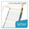 OneStep Printable Table of Contents and Dividers, 31-Tab, 1 to 31, 11 x 8.5, White, Assorted Tabs, 1 Set - Image 3