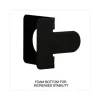Economy Bookends, Nonskid, 5.88 x 8.25 x 9, Heavy Gauge Steel, Black, 1 Pair - Image 2