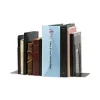 Economy Bookends, Nonskid, 5.88 x 8.25 x 9, Heavy Gauge Steel, Black, 1 Pair - Image 3