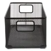 Wire Mesh Storage Box, 8.58" X 15.75" X 6.69", Black - Image 3
