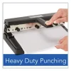 40-Sheet Heavy-Duty Two- To Four-Hole Adjustable Heavy-Duty Paper Punch, 9/32" Holes, Black - Image 2