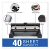 40-Sheet Heavy-Duty Two- To Four-Hole Adjustable Heavy-Duty Paper Punch, 9/32" Holes, Black - Image 3