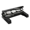 40-Sheet Heavy-Duty Two- To Four-Hole Adjustable Heavy-Duty Paper Punch, 9/32" Holes, Black