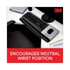 Antimicrobial Gel Mouse Pad/Keyboard Wrist Rest Platform, 25.5 x 10.6, Black/Silver - Image 2