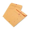 Light Brown Kraft String/Button Interoffice Envelope, #97, Two-Sided Five-Column Format, 10 x 13, Light Brown Kraft, 100/Box - Image 2