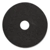Stripping Floor Pads, 17" Diameter, Black, 5/carton