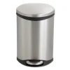 Step-On Medical Receptacle, 3 gal, Steel, Stainless Steel - Image 2