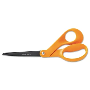 Our Finest Scissors, 8″ Long, 3.1″ Cut Length, Orange Offset Handle