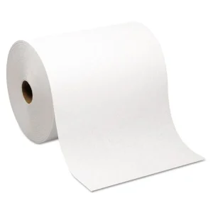 Hardwound Roll Paper Towel, Nonperforated, 1-Ply, 7.87″ x 1,000 ft, White, 6 Rolls/Carton