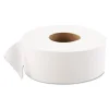 JRT Jumbo Bath Tissue, Septic Safe, 1-Ply, White, 3.3 x 1,200 ft, 12 Rolls/Carton - Image 2