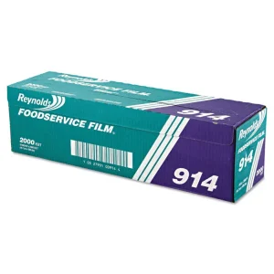 Pvc Film Roll With Cutter Box, 18″ X 2,000 Ft, Clear