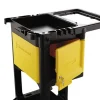 Locking Cabinet, For Rubbermaid Commercial Cleaning Carts, Yellow - Image 2