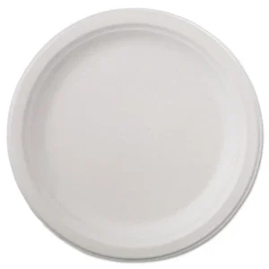Classic Paper Dinnerware, Plate, 9.75″ Dia, White, 125/pack, 4 Packs/carton