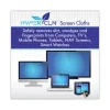 HYPERCLN Screen Cloths, 8 x 8, Unscented, Blue, 3/Pack - Image 2