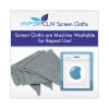 HYPERCLN Screen Cloths, 8 x 8, Unscented, Blue, 3/Pack