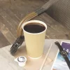 Ripple Hot Cups, 8 oz, Kraft/White, 500/Carton - Image 4