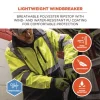 GloWear 8351 Class 3 Hi-Vis Windbreaker Water-Resistant Jacket, Medium, Orange, Ships in 1-3 Business Days - Image 2