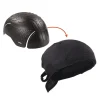 Skullerz 8948 Mesh Do Rag Bandana and Bump Cap Insert, Black, Ships in 1-3 Business Days