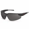 Skullerz DELLENGER Anti-Fog Safety Glasses w/Adjustable Temples, Black Frame,Smoke Polycarbonate Lens, Ships in 1-3 Bus Days