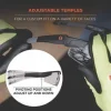Skullerz DELLENGER Anti-Fog Safety Glasses w/Adj Temples,Black Frame,Indoor/Outdoor Polycarbonate Lens, Ships in 1-3 Bus Days - Image 3