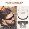 Skullerz DELLENGER Safety Glasses with Adjustable Temples, Matte Black Frame, Smoke Polycarbonate Lens, Ships in 1-3 Bus Days - Image 3