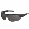 Skullerz DELLENGER Safety Glasses with Adjustable Temples, Matte Black Frame, Smoke Polycarbonate Lens, Ships in 1-3 Bus Days