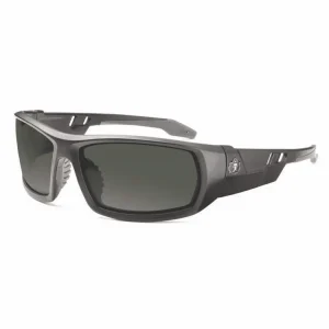 Skullerz ODIN Anti-Scratch and Enhanced Anti-Fog Safety Glasses, Black Frame, Smoke Polycarbonate Lens, Ships in 1-3 Bus Days