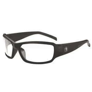 Skullerz THOR Anti-Scratch and Enhanced Anti-Fog Safety Glasses, Black Frame, Clear Polycarbonate Lens, Ships in 1-3 Bus Days